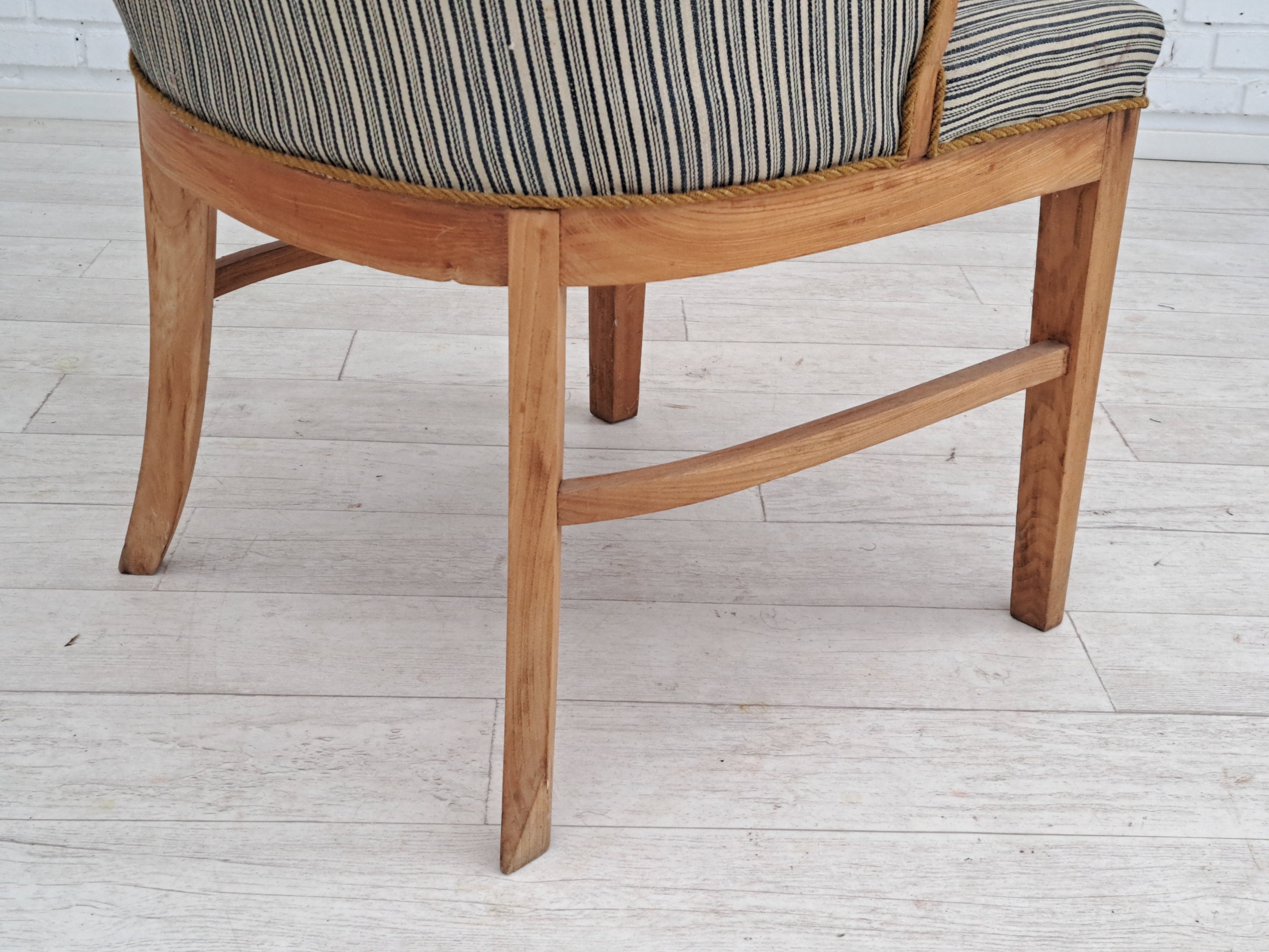 Dansk lænestol, 50erne, asketræ - til renovering – Skaven Danmark